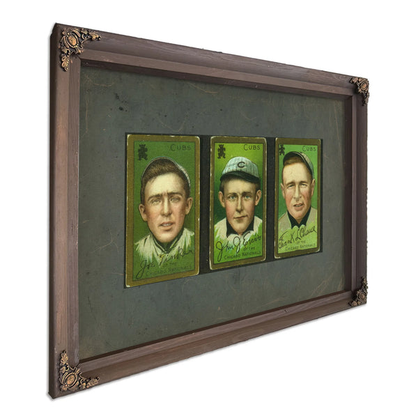 Joe Tinker Chicago Cubs Baseball Card Portrait 2 — Bourbon Framed Canvas Print | Bella Frye