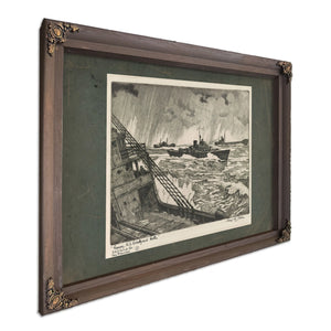 Convoy Us Coastguard Cutter 19th Century — Bourbon Framed Canvas Print | Bella Frye