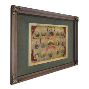 Indians of the Territory 1875 — Bourbon Framed Canvas Print | Bella Frye