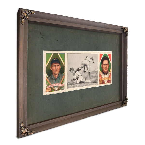 Geo T Stovalljames Austin St Louis Browns Baseball Card Portrait — Bourbon Framed Canvas Print | Bella Frye