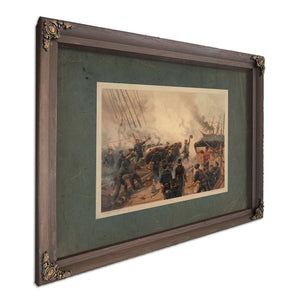 Kearsarce and Alabama 1887 — Bourbon Framed Canvas Print | Bella Frye