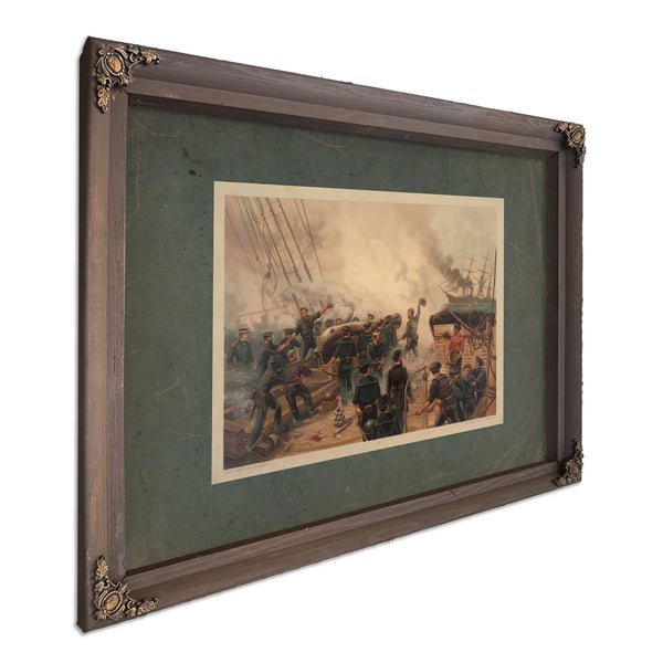 Kearsarce and Alabama 1887 — Bourbon Framed Canvas Print | Bella Frye