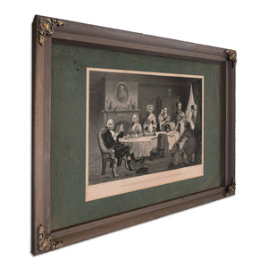 George Washington and the Spy Harvey Birch 184 185 — Bourbon Framed Canvas Print | Bella Frye