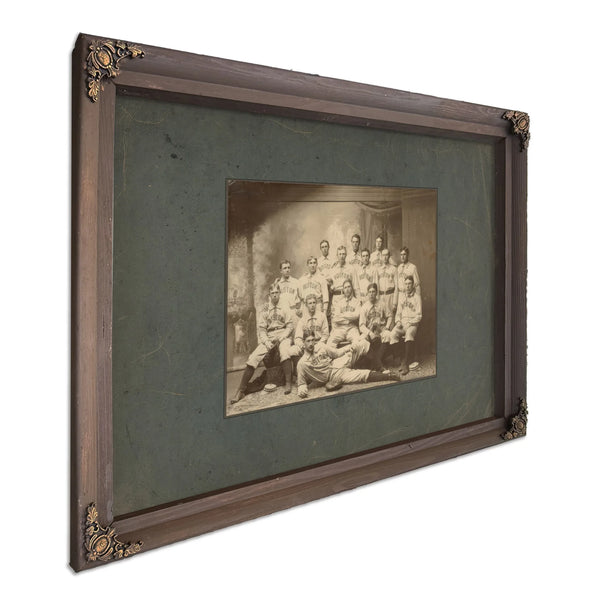 Boston Americans Team Picture — Bourbon Framed Canvas Print | Bella Frye