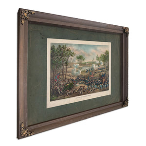 Battle of Cold Harbor 1888 — Bourbon Framed Canvas Print | Bella Frye