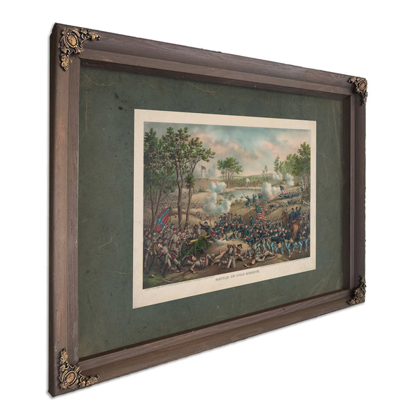 Battle of Cold Harbor 1888 — Bourbon Framed Canvas Print | Bella Frye