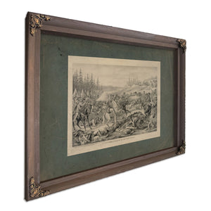 Capture Death of Sitting Bull 1891 — Bourbon Framed Canvas Print | Bella Frye