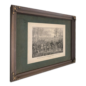 Capitulation Surrender of Robert E Lee His Army at Appomattox Chi Va to Lt — Bourbon Framed Canvas Print | Bella Frye