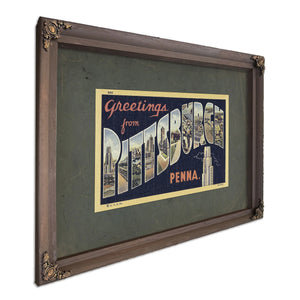 Pennsylvania Pittsburgh — Bourbon Framed Canvas Print | Bella Frye