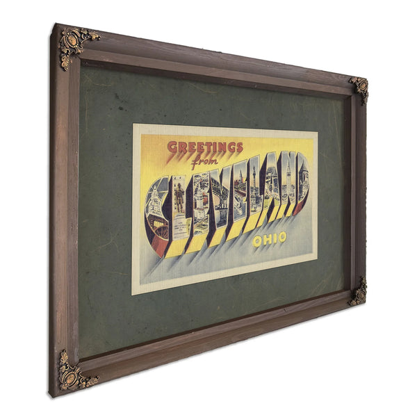 Ohio Cleveland — Bourbon Framed Canvas Print | Bella Frye