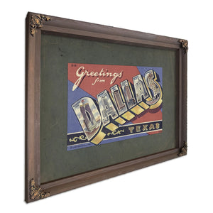Texas Dallas — Bourbon Framed Canvas Print | Bella Frye