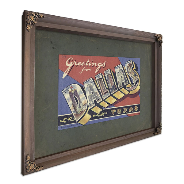 Texas Dallas — Bourbon Framed Canvas Print | Bella Frye