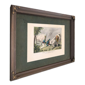 Death of Major Ringgold of the Flying Artillery 1846 — Bourbon Framed Canvas Print | Bella Frye