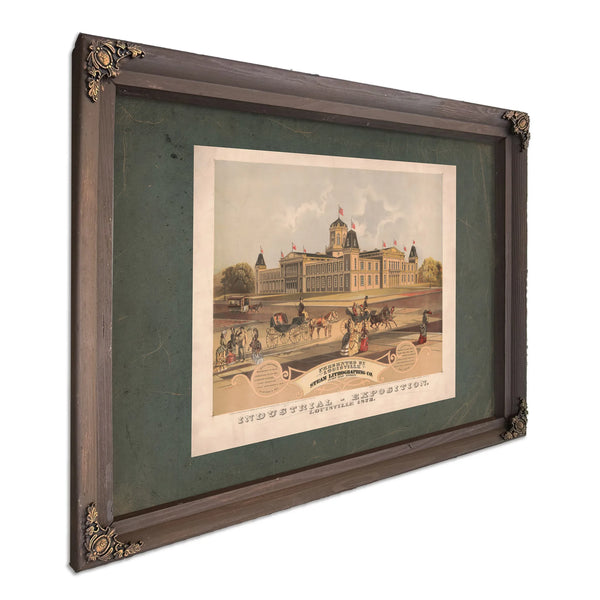 Industrial Exposition Louisville 1872 1872 — Bourbon Framed Canvas Print | Bella Frye