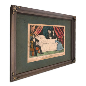 Death of General Andrew Jackson President of the United States From 1829 to — Bourbon Framed Canvas Print | Bella Frye