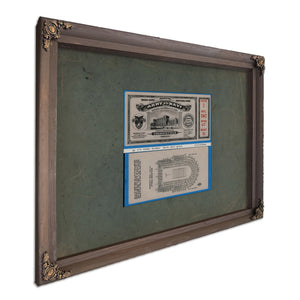 Ticket to the 1926 Army Navy Game 2 6438a1 — Bourbon Framed Canvas Print | Bella Frye