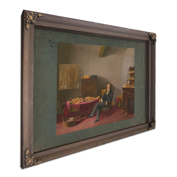 Lees Study 19th Century — Bourbon Framed Canvas Print | Bella Frye