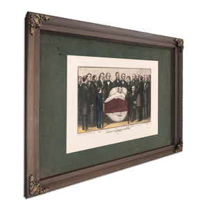 Death of Abraham Lincoln April 15th 1865 1865 — Bourbon Framed Canvas Print | Bella Frye