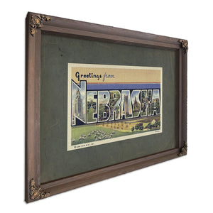 Nebraska — Bourbon Framed Canvas Print | Bella Frye