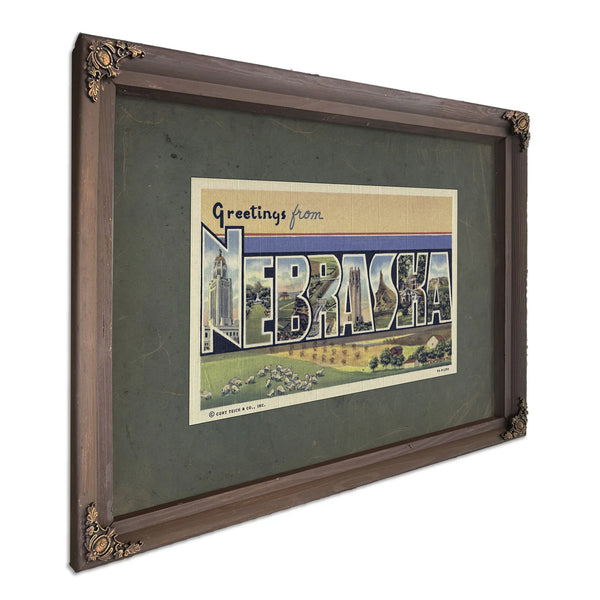 Nebraska — Bourbon Framed Canvas Print | Bella Frye