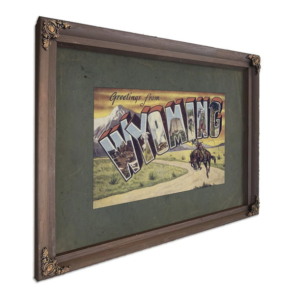 Wyoming — Bourbon Framed Canvas Print | Bella Frye