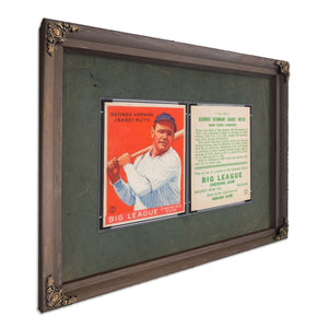 Goudey Babe Ruth 149 5aa73 — Bourbon Framed Canvas Print | Bella Frye