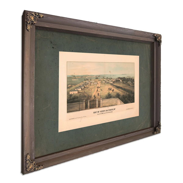 Fort Mchenry Baltimore Md 1861 — Bourbon Framed Canvas Print | Bella Frye