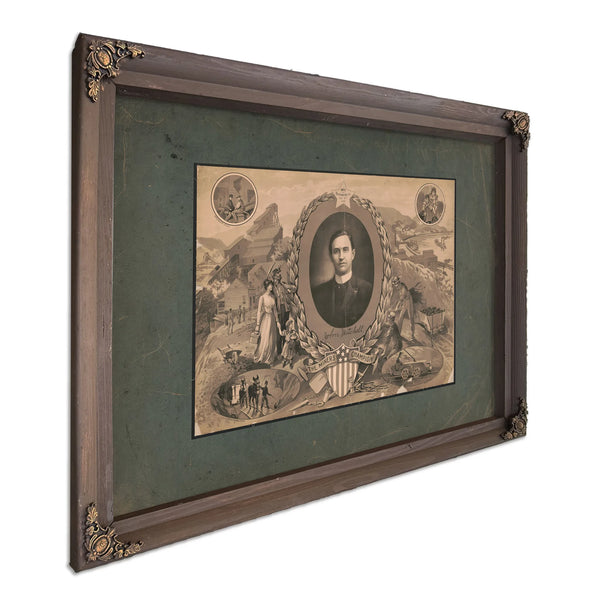 John Mitchell the Miners Champion 193 — Bourbon Framed Canvas Print | Bella Frye