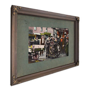 The Huddled Masses of Mulberry Bend — Bourbon Framed Canvas Print | Bella Frye