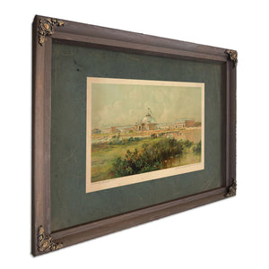 Horticultural Hall Worlds Columbian Exposition 1892 — Bourbon Framed Canvas Print | Bella Frye
