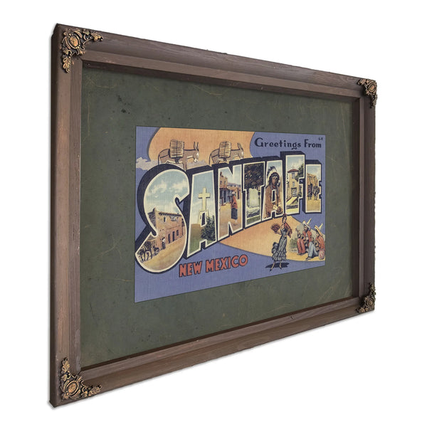 New Mexico Santa Fe — Bourbon Framed Canvas Print | Bella Frye