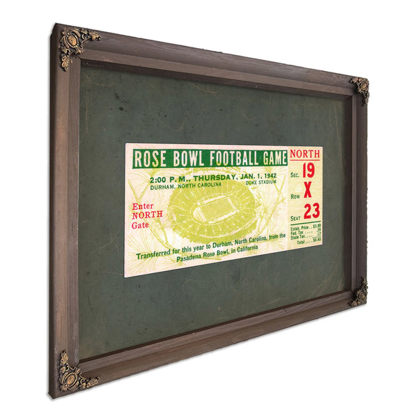 Rose Bowl Ticket 634918929 66fd9c — Bourbon Framed Canvas Print | Bella Frye
