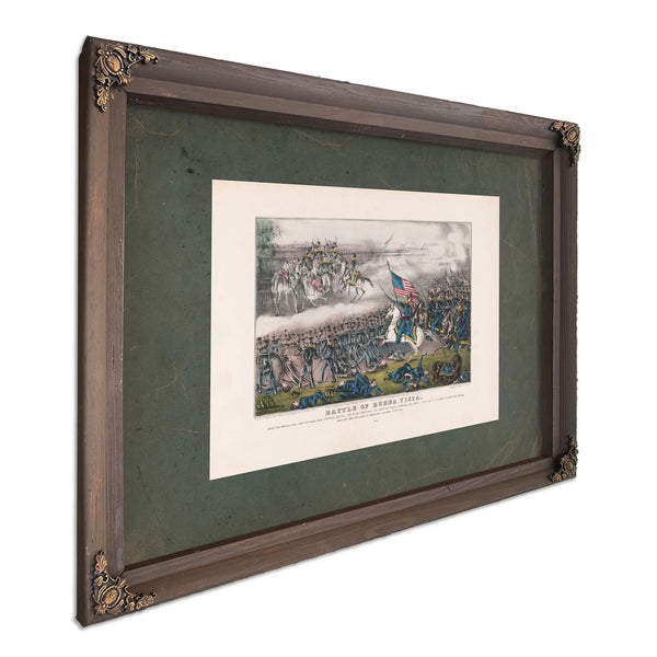 Battle of Buena Vista 19th Century — Bourbon Framed Canvas Print | Bella Frye
