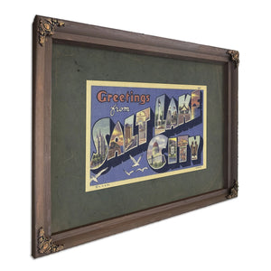 Utah Salt Lake City — Bourbon Framed Canvas Print | Bella Frye
