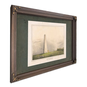 Groton Monument 19th Century — Bourbon Framed Canvas Print | Bella Frye