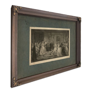 Lady Washingtons Reception 1861 — Bourbon Framed Canvas Print | Bella Frye