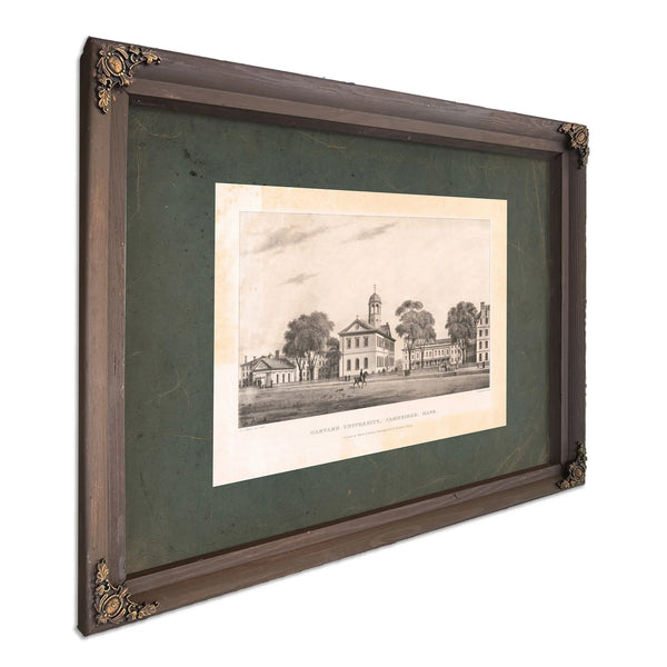 Harvard University Cambridge Mass 19th Century — Bourbon Framed Canvas Print | Bella Frye