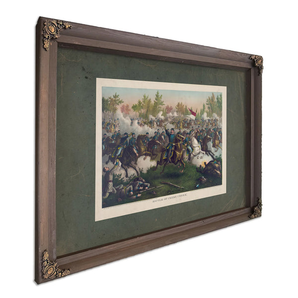 Battle of Cedar Creek 189 — Bourbon Framed Canvas Print | Bella Frye