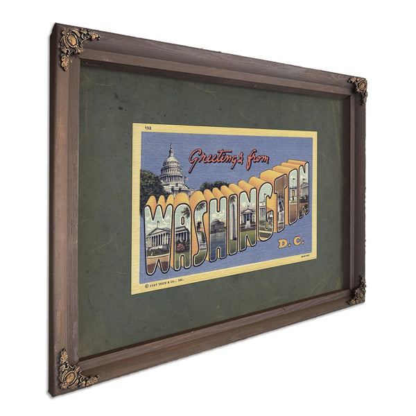 Washington Dc — Bourbon Framed Canvas Print | Bella Frye