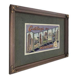 Michigan Detroit — Bourbon Framed Canvas Print | Bella Frye
