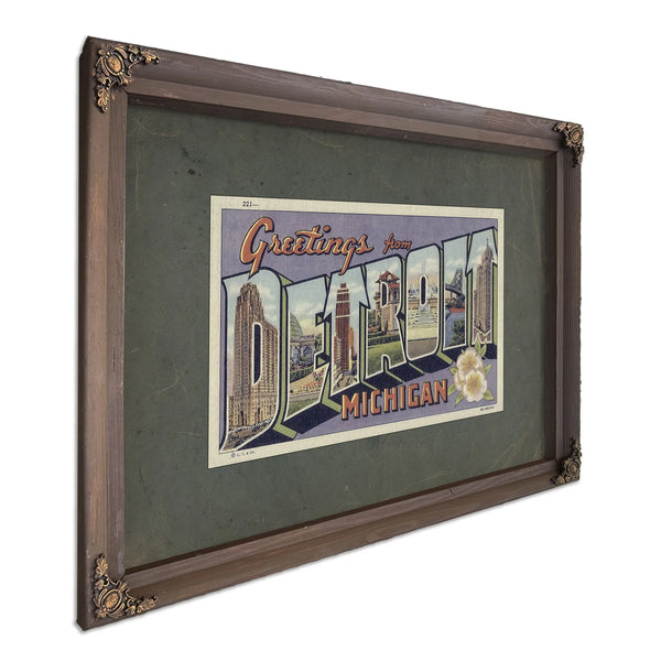 Michigan Detroit — Bourbon Framed Canvas Print | Bella Frye