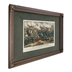 Battle of Fredericksburg Va Dec 13th 1862 1862 — Bourbon Framed Canvas Print | Bella Frye