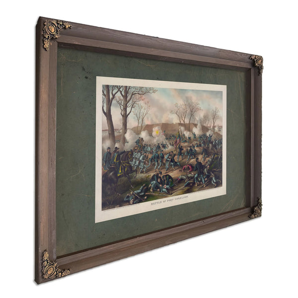 Battle of Fort Donelsoncapture of Generals Sb Buckner and His Army February — Bourbon Framed Canvas Print | Bella Frye