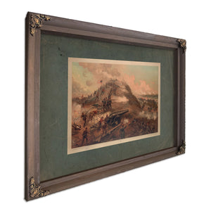 Capture of Fort Fisher 1887 — Bourbon Framed Canvas Print | Bella Frye