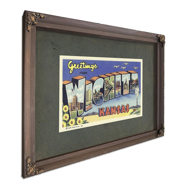 Kansas Wichita — Bourbon Framed Canvas Print | Bella Frye