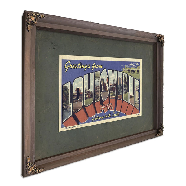 Kentucky Louisville — Bourbon Framed Canvas Print | Bella Frye
