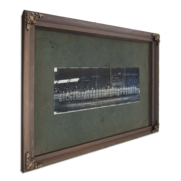 Babe Ruth and the New York Yankees E O Goldbeck San Antonio Texas March 31 — Bourbon Framed Canvas Print | Bella Frye