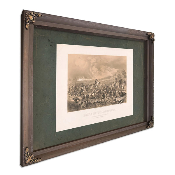 Battle of Williamsburgh 1862 — Bourbon Framed Canvas Print | Bella Frye