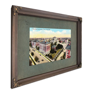 The Academy on Morningside Heights a Scholars Aerial Reverie — Bourbon Framed Canvas Print | Bella Frye
