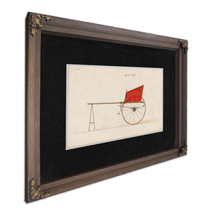 Mail Cart — Bourbon Framed Canvas Print | Bella Frye